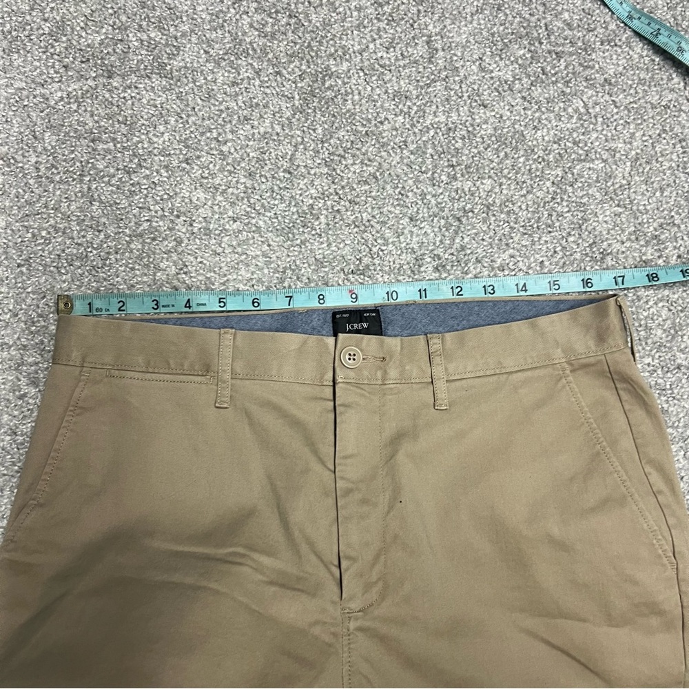 J.Crew Pants Mens 32x30 Tan Chinos 1040 Athletic Tapered fit stretch AV209 NEW - Picture 5 of 11